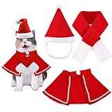 🎅 【Diseño único】 La ropa de Navidad no solo se ve hermosa, sino que también es duradera y fácil de cuidar. Adecuado para gatitos, cachorros, hurones, conejos y otras mascotas pequeñas. Los colores brillantes pueden agregar un ambiente navideño a su familia o fiestas. El uso de disfraces navideños clásicos se suma al ambiente festivo y brinda más alegría. También es muy adecuado como regalo.