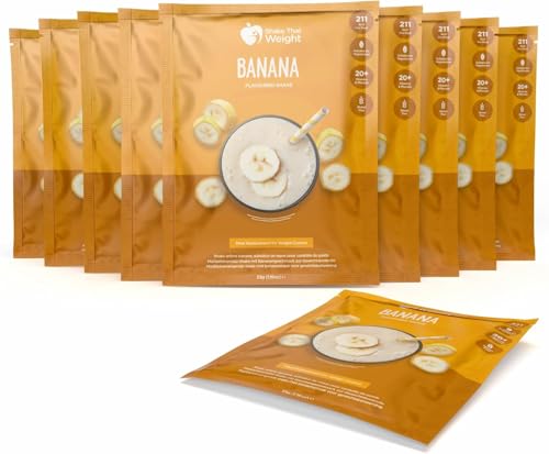 Shake That Weight 10x Diet Shakes - Banana - Meal Replacement Plan for Weight Loss - Very Low Calorie Diet - VLCD - High Protein, High Fibre, Gluten Free, Vegetarian