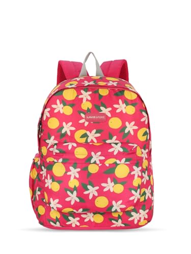 Lavie Sport 41cm Lime 18L Printed Casual Backpack | School Bag for Girls
