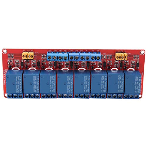 12V Relay Module, 8 Channel Relay Board Optocoupler Relay Module with OPTO-Isolated High and Low Level (5V)