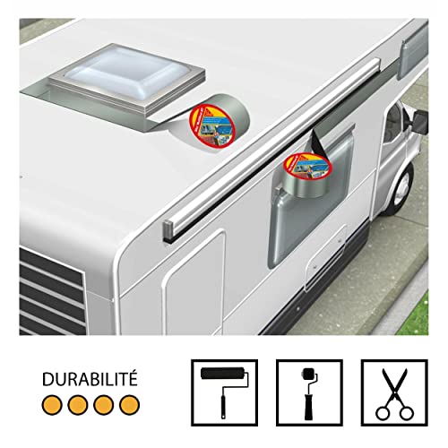 Sika Multiseal, Tear-resistant self-adhesive sealing strip, 100mm x 10m, Gray