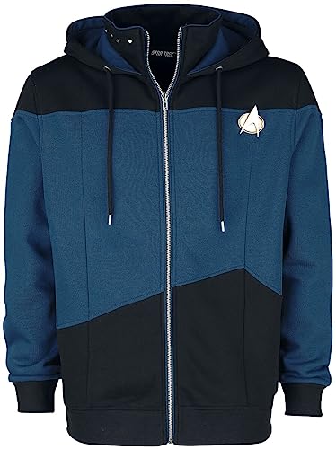 Star Trek Starfleet Command Männer Kapuzenpullover schwarz/blau M