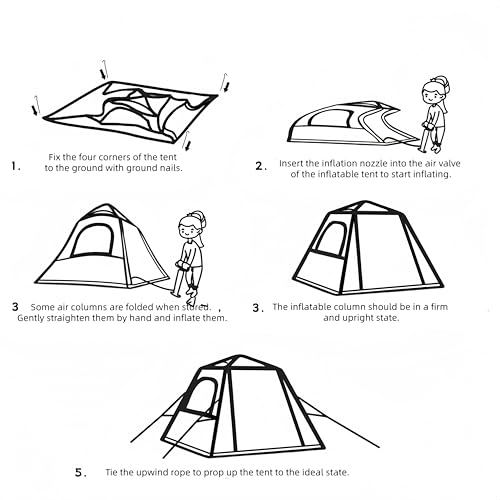 Carpa Inflable para Camping Familiar, capacidad 1 persona miniatura 3