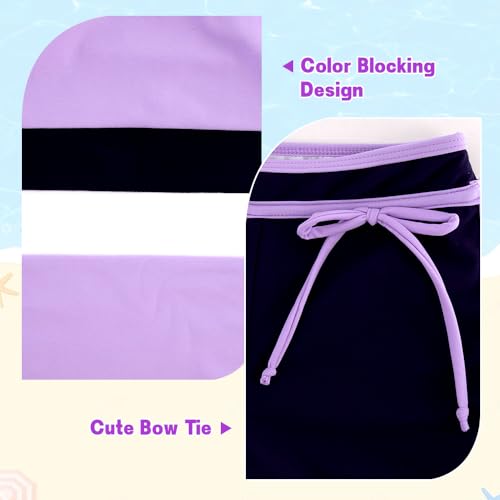 Belovance Girls Swimsuit Two Piece Tankini Bathing Suits Racerback Swimwear with Shorts Sport Kids Teen Beach Wear 5-14 Years4