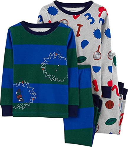 Carter's Baby and Toddler Boys' 4-Piece Snug-Fit Cotton Pajamas
