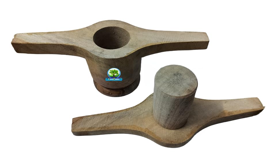 Image of Wooden Muruku Maker /Namkeen Maker /Chakli Murukku Maker Multi Use Kitchen Tools with 5 Jali