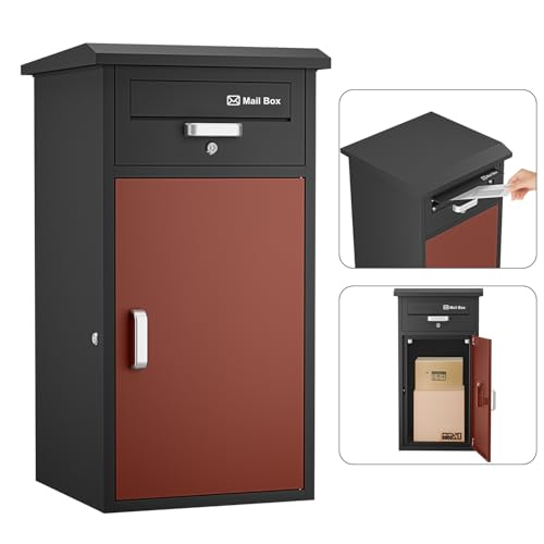 VARNIC 宅配ボックス DIY ポスト一体型 大容量 宅配BOX 戸外 防水...