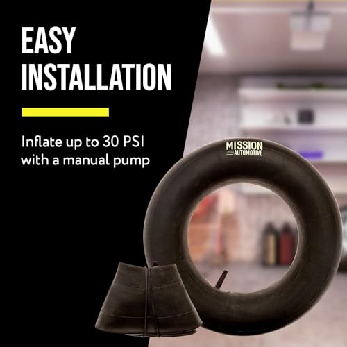Mission Automotive 15x6.00-6 Inner Tube Replacement with TR-13 Valve Stem - 2 Pack - Suitable for Riding Lawn Mowers, Mowers, Go Karts, and Golf Cart Tires - Heavy Duty Utility Equipment - Thumbnail 3