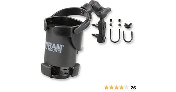 RAM Mounts RAM-B-174-A-417U Level Cup XL with Motorcycle Mount