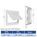 ABS Access Panel for Ceiling or Wall Installation – White Decorative Inspection Port with Low-Profile Design, 100x100mm to 300x300mm Opening Sizes, for HVAC/Plumbing/Electrical Use(200x200mm)