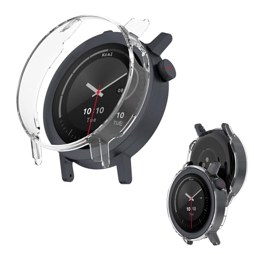 CMF By Nothing Watch 3 Pro �p �P�[�X �ی�P�[�X �yNOUKAJU�zPC�f�� �S�ʕی� �����ȒP �ϏՌ� �Ռ��z�� �A�N�Z�T���[(�N���A�[)