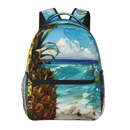 Sac à dos léger ananas idéal pour vos sorties quotidiennes et weekends à la mer