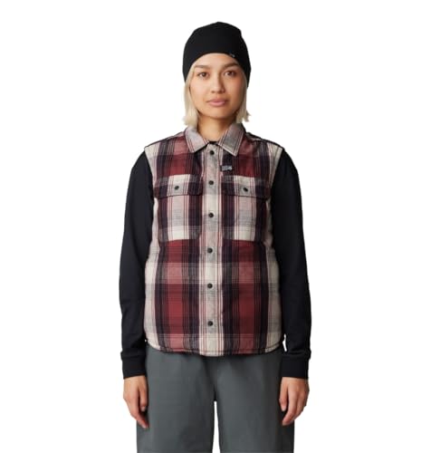 Gilet isolé en flanelle Mountain Hardwear Dolores pour femme à motif Pluot Starlights