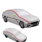 [Housse de voiture d'hiver-Pack] - vous obtiendrez 1 demi - capot de voiture qui s'adapte étroitement à la courbure du pare - brise et du rétroviseur latéral sans affecter l'ouverture et la fermeture normales du rétroviseur latéral. Protection solaire, anti - accumulation de