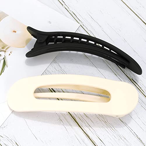 Aco-Uint 8 Pack Hair Clips For Women, Flat Hair Clips Alligator Hair Clips For Styling Sectioning Non-Slip Hair Claw Clips, French Clips Large Hair Barrettes Duck Billed Hair Clips Hair Styling Accessories For Women #TOP6