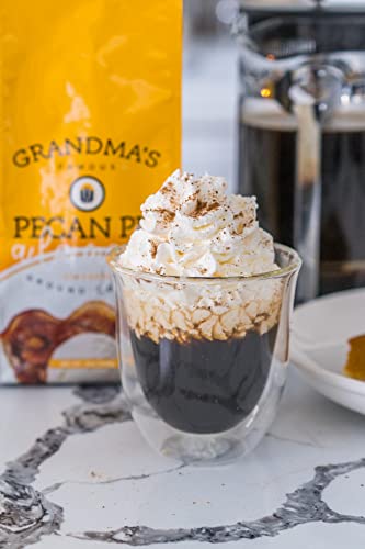 Gourmet Flavored Ground Coffee, Grandma's Famous Pecan Pie A La Mode, Medium Roast, 12 Oz Bag, Limited Edition Holiday Flavors #TOP4