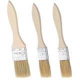 TIESOME 3 Stück Backpinsel Set, Backpinsel Naturborsten mit Holzgriff &...