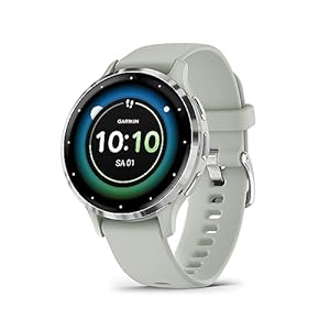 Garmin Venu 3 – GPS-Fitness-Smartwatch mit Bluetooth Telefonie und Sprachassistenz, Ultrascharfes 1,4/1,2 Zoll AMOLED-Touchdisplay, Fitnessfunktionen, Music, Pay und Rollstuhlmodus