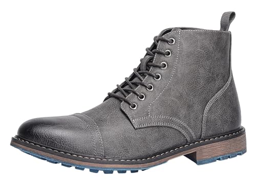 Santimon Men's Oxfords Boots Dress Casual Leather Chelsea Boots Fashion Formal Tuxedo Ankle Boot for Men