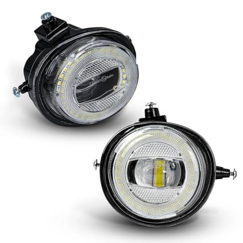 Phare antibrouillard LED Angel Eyes au design épuré pour optique Mazda MX-5
