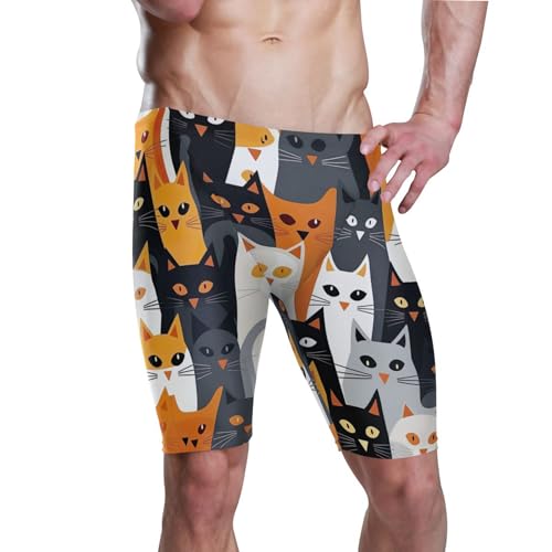 Cute Cat Men's Swim Jammers Swimsuit M B0400250