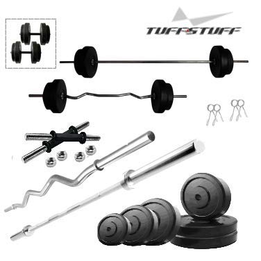 TUFFSTUFF 30KG Pure Rubber Weights for Best Exercise and Training