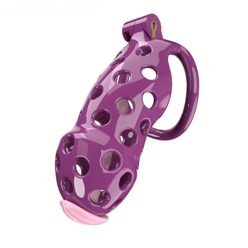 Men's Luxury Gear Cage Safety Cage (Curved Ring), Breathable and Adjustable (US-A106) (A3Z)