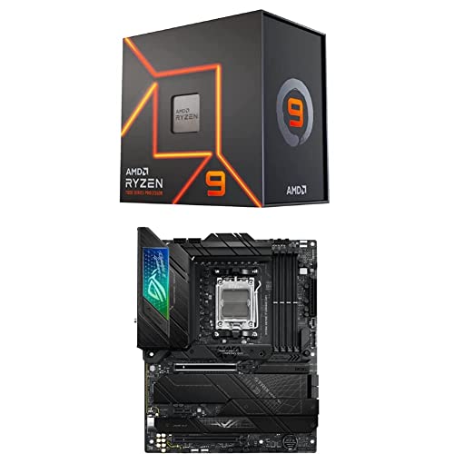 Image of AMD Ryzen 9 7900X 12-Core, 24-Thread Unlocked Desktop Processor & ASUS ROG Strix X670E-F Gaming WIFI6E Socket AM5 (LGA 1718) Ryzen 7000 Gaming Motherboard