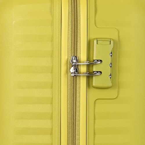Image of Kamiliant by American Tourister Rock-Lite Small 55 Cm Cabin Hard Sided Trolley Bag for Men & Women, Suitcase 35L for Travel with 3 Digit Combination Lock - Cress Green