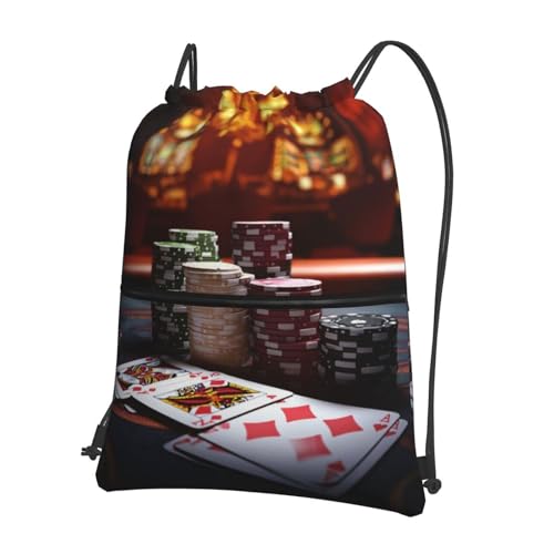 FJRFG Drawstring Backpack Sports Gym Sack for Women Men