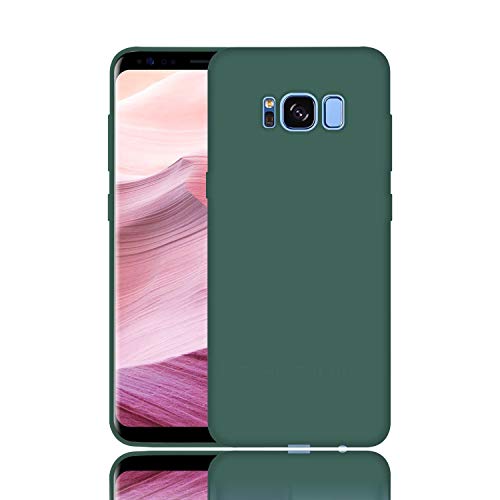 Image of Case Creation Luxurious OG Series for Samsung Galaxy S8 Case Cover,Anti-Dirty Slim Case Frosted Matte Cute Candy TPU Raised Bezel (Splash of Color) Back Cover for Samsung S8 -Lake Green