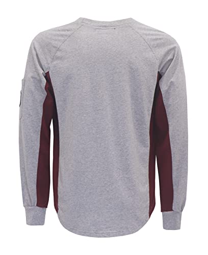 Image of BOCOMAL FR Shirts 5.5oz 100% Cotton Flame Resistant Shirt Lightweight CAT2 Fire Retardant Henley Shirts