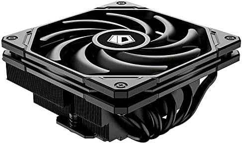 ID-COOLING IS-55 BLACK クーラー ロープロファイル 高さ57mm CPUエアクーラー 5ヒートパイプ 120x120x15mm スリムファン CPUファン Intel LGA1700/115X/1200用 AMD AM4/AM5 デスクトップ用