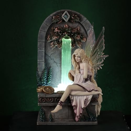 Veronese Design Fairy Wishing Well Selina Fenech LED Fountain Sculpture Home Decoration