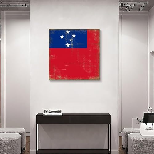 Lienzo de Samoa vintage de 20x20 para decorar un dormitorio acogedor 6