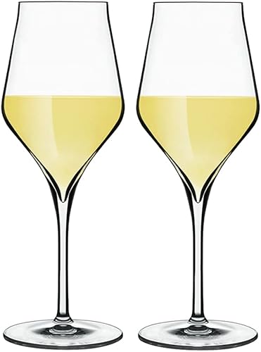 Luigi Bormioli Supermo - Copas de vino blanco Chardonnay de 11.75 onzas, 2 unidades (paquete de 1), transparente