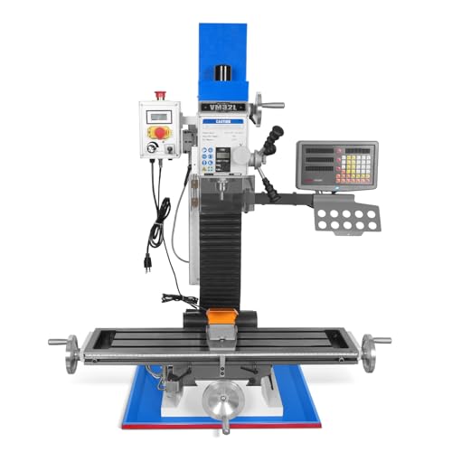 Mechmaxx 8-1/4'x33''Benchtop Mill Drill Machine with DRO, Variable Speed,...