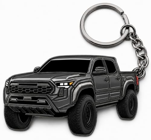 Image of Tacoma Keychain 2026 Tacoma Accessories 2016-2025 mods 4th Gen Cool Key Chain Fob Cover Toy Gift Truck