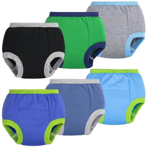 Image of BIG ELEPHANT Toddler Training Pants, Soft Cotton Absorbent Training Underwear for Baby Boys & Girls