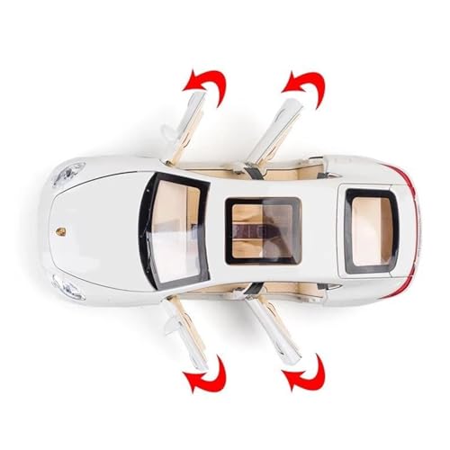 Modelo de Auto Decorativo 1:24 Panamera Rojo miniatura 5