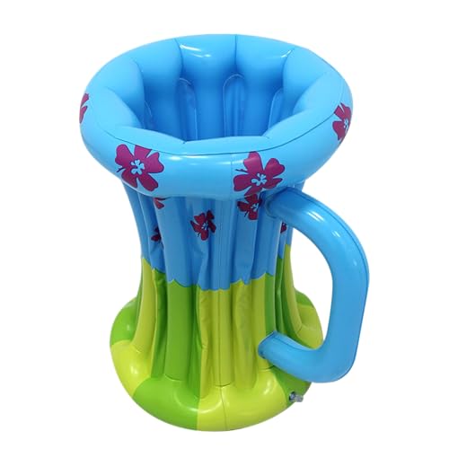 Portátil Inflable para Hielo,Enfriador Inflable para Cerveza Y Bebidas con Forma De Jarra - Contenedores de PVC Portátiles para Decoración en Fiestas, Barbacoa, Playa y Celebraciones