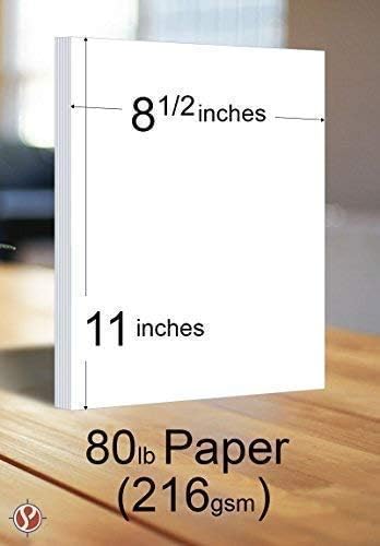 Miniatura 7 de Combo de tarjetas blancas de 8 12 X 11 y cartulina suave. 50 hojas por paquete.