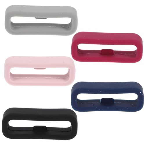 VILLCASE Anillos de Reloj de Silicona 20mm, 10 Piezas Multicolor, Presillas Flexibles para Fijación de Correa de Reloj, Accesorios para Correas de Relojes Inteligentes, Color Aleatorio