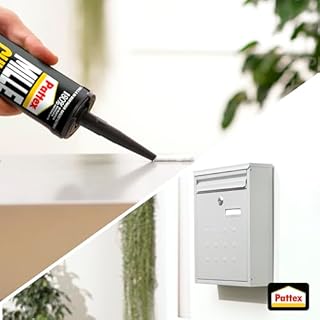 Pattex Millechiodi Esterni & Interni, Adesivo extra forte in cartuccia per montaggi esterni, Resistente colla per legno, ceramica, metallo, con presa immediata, 1x450g