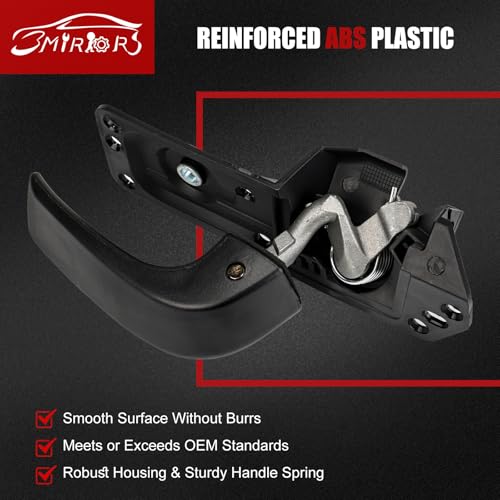 3mirrors Interior Door Handle Kit Front Left Driver Side Compatible with 2007-2014 Chevy Silverado Suburban Tahoe GMC Sierra Yukon Escalade ESV EXT Replace OE# 20833606,20871488,80374 - Thumbnail 6