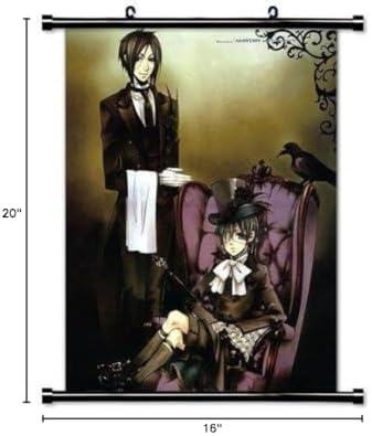 Black Butler Anime Fabric Wall Scroll Poster (16 x 20) Inches image 3
