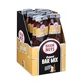 BEER NUTS Original Bar Mix - Pretzels, Cheese Stix, Sesame Stix, Insane Grain - Beer Bottle Bags 12 Pack Box - 1.125oz Individual Bags