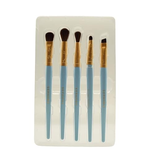 Miniatura 2 de Sephora Colección Winter Wonderland - Juego de 5 brochas de ojos para regalo sombra pliegues arrugas de precisión manchas y cepillos para delinear