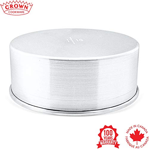 image for Crown Cookware Crown 8x4 Cake Pan, Heavy Gauge, Fully Straight Sides, 