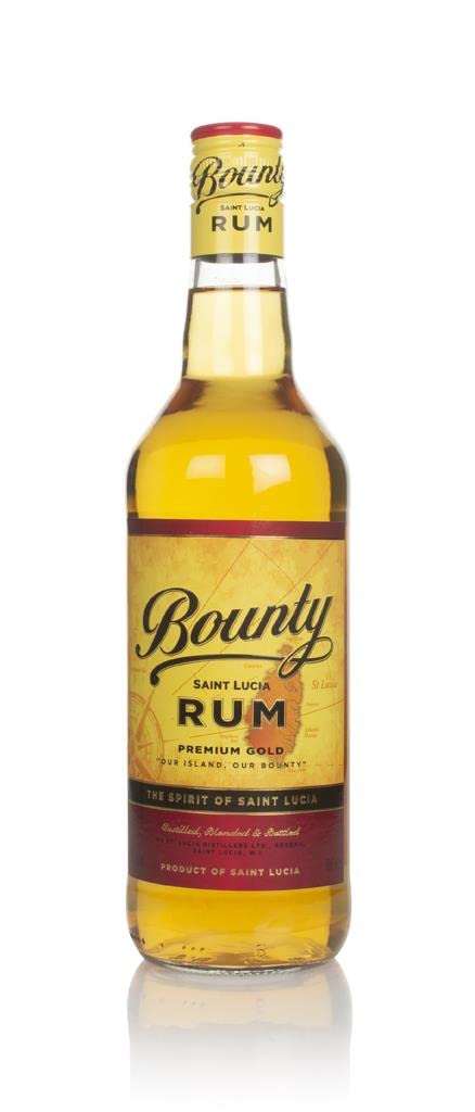 Bounty Rum Gold: Fine Rum | Distilled, blended and bottled in Saint-Lucia | 40% alcohol, 700ml | Perfect base for Long Drink